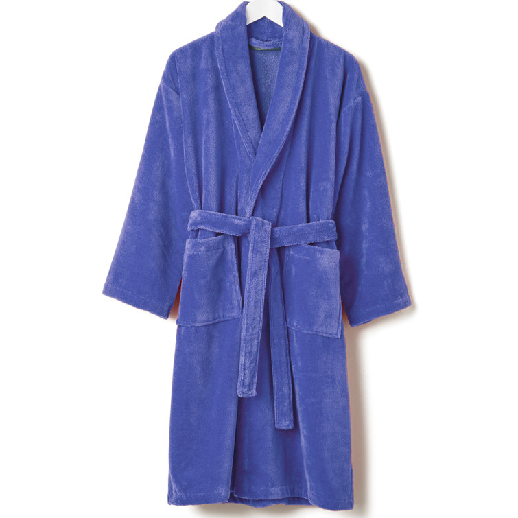 Christy Cotton Blend Velour MidCalf Bathrobe with Pockets Wayfair.co.uk